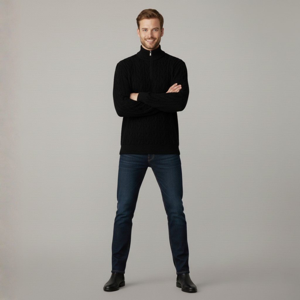 British Manor Oversized Half-Zip