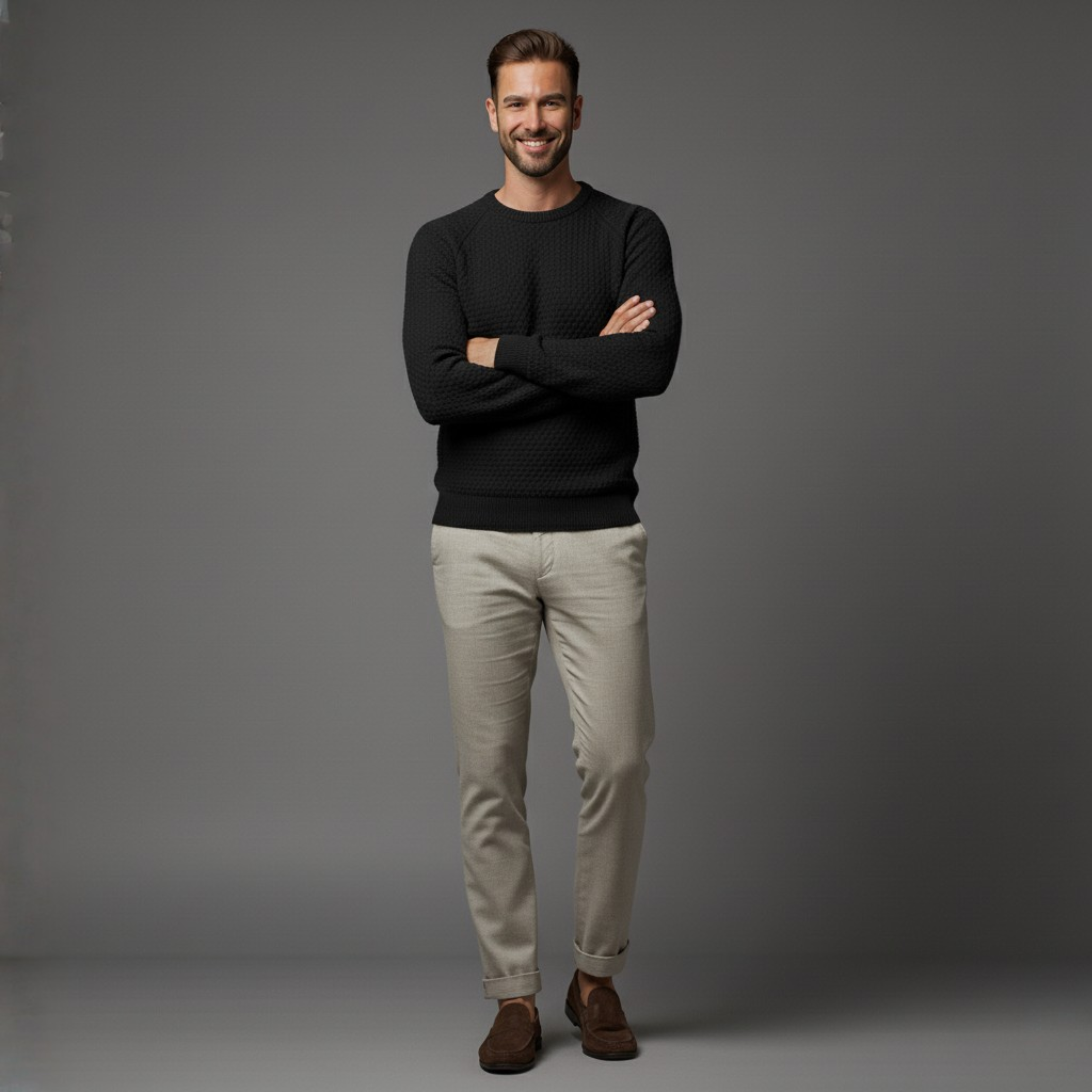 Regent Solid Knit Pullover