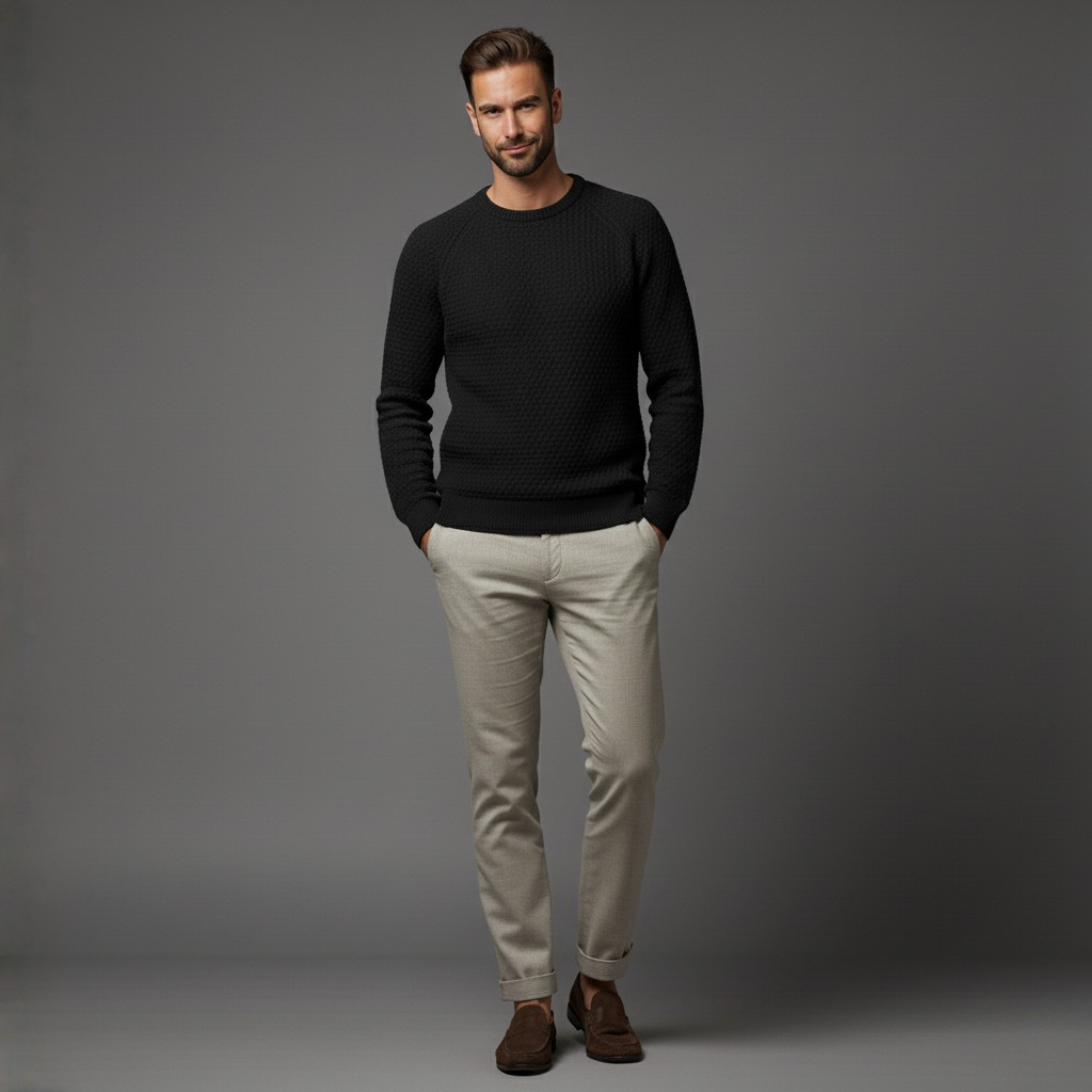 Regent Solid Knit Pullover