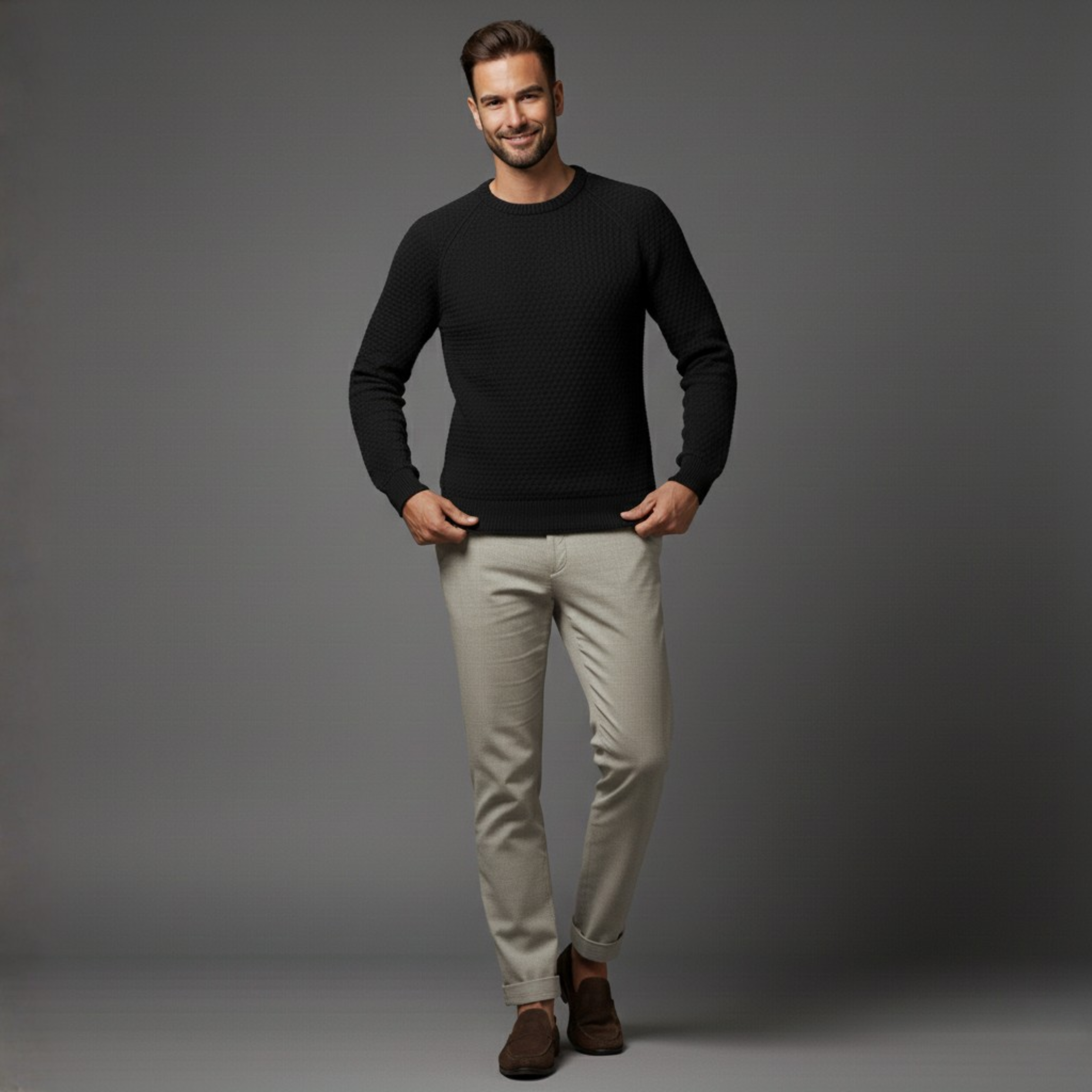 Regent Solid Knit Pullover