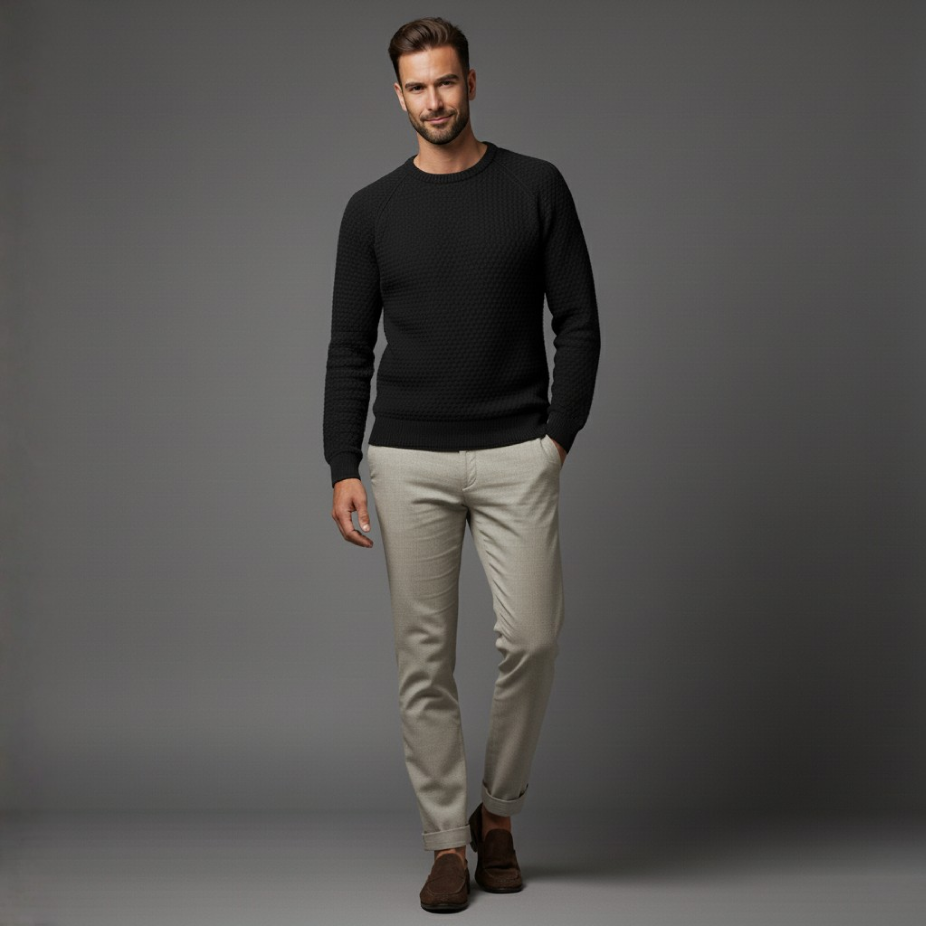 Regent Solid Knit Pullover