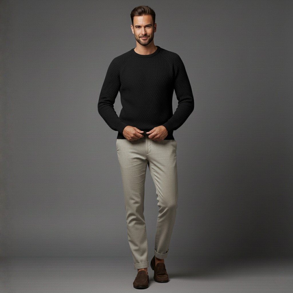 Regent Solid Knit Pullover