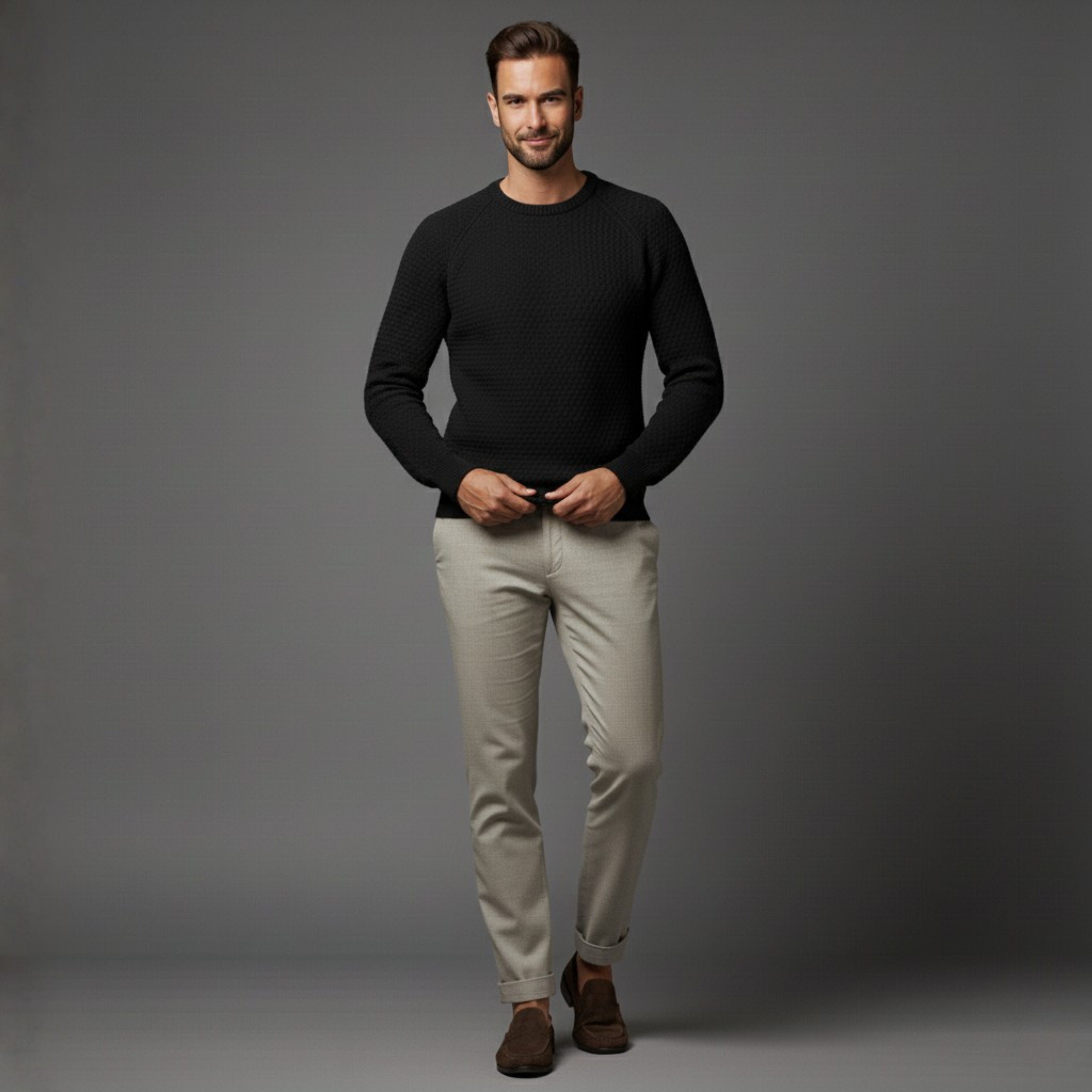 Regent Solid Knit Pullover