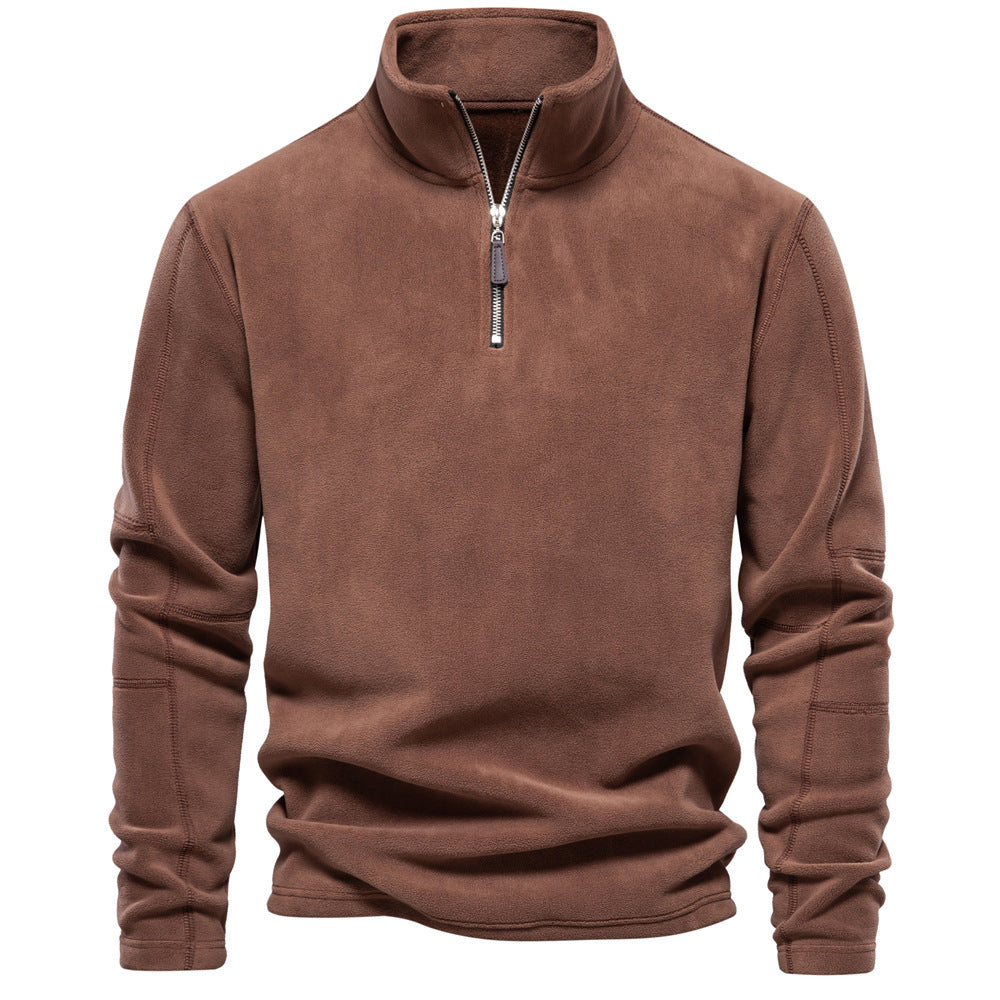 Manor Stand Zip Fleece Pullover