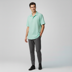 Oxford Short-Sleeve Lapel Shirt