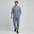 City Estate Short-Sleeve Suit Set