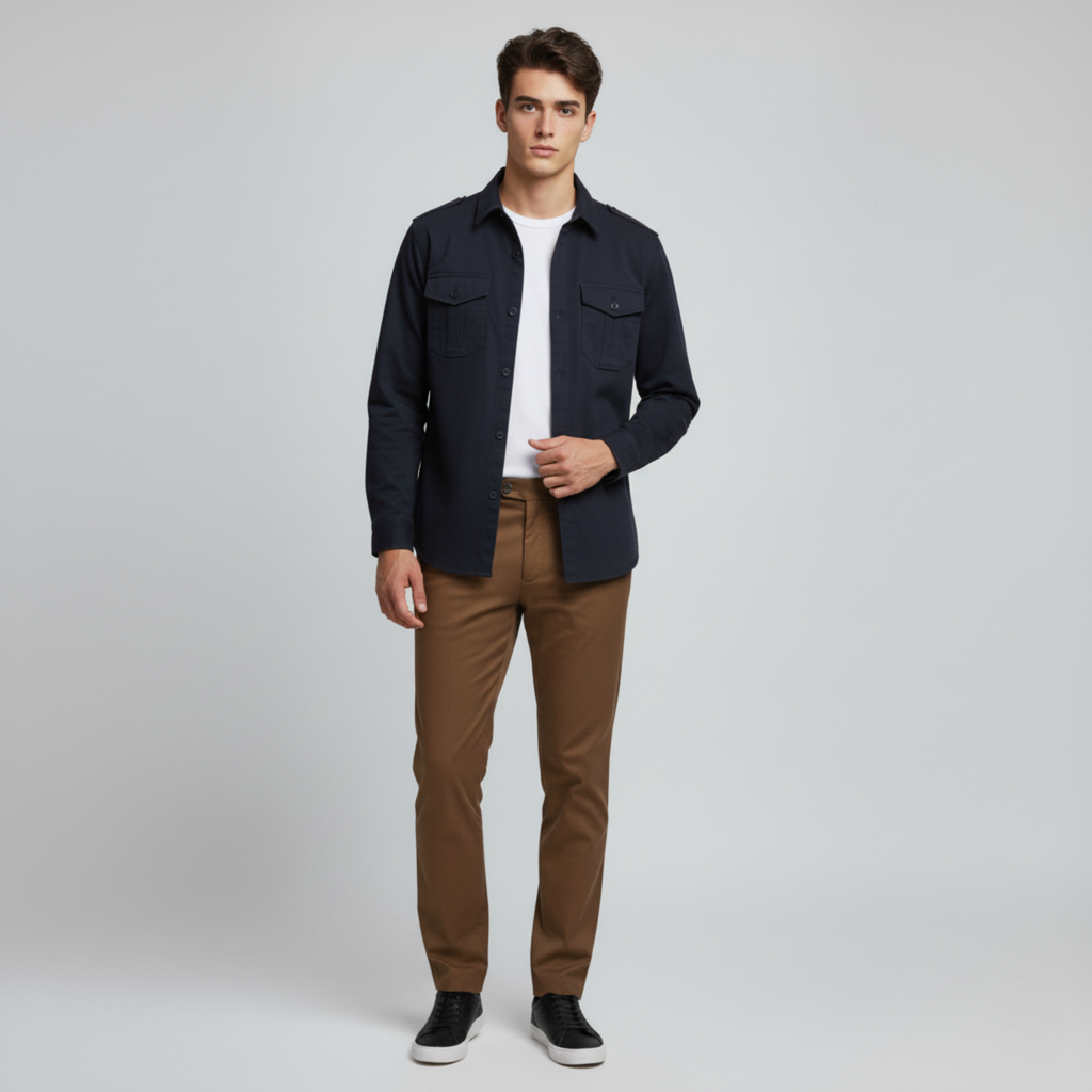 Manor Linen Blend Polo