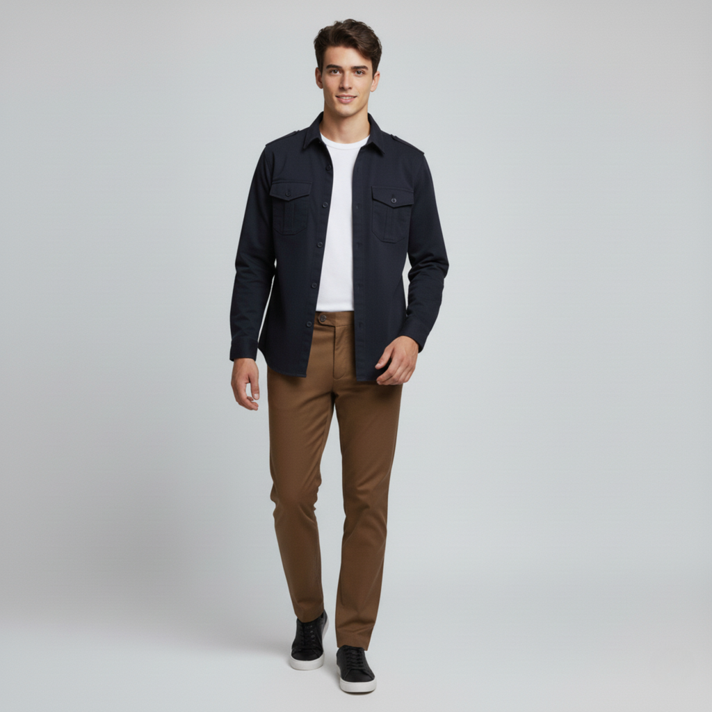 Manor Linen Blend Polo