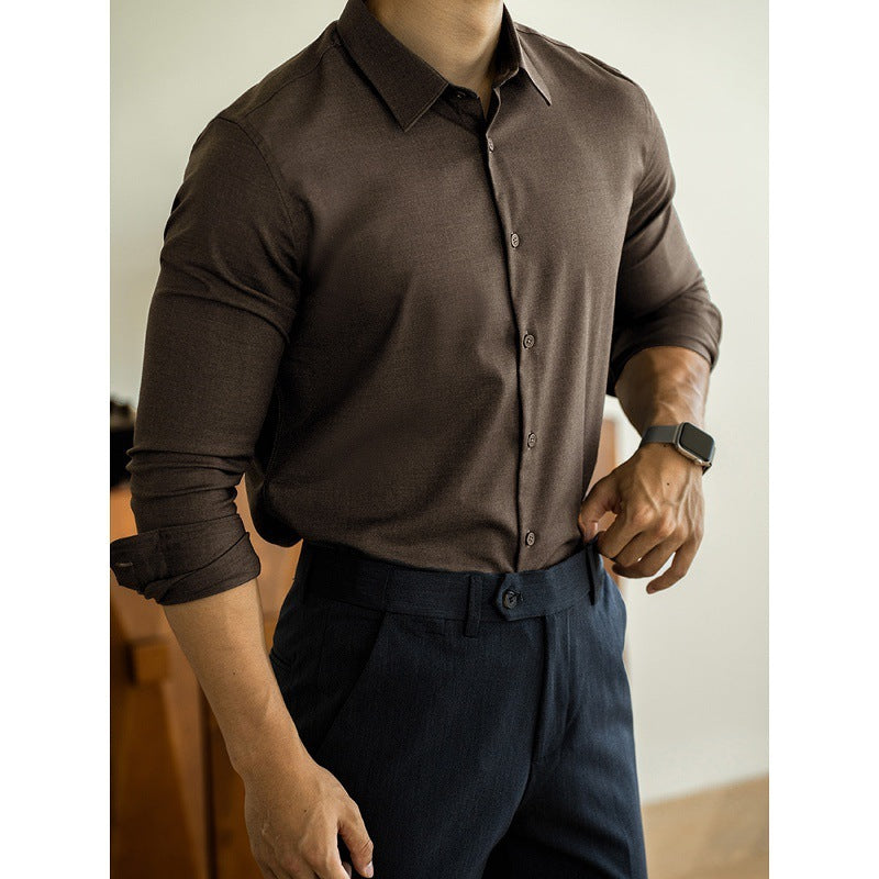 Gentleman's Modal Wool Dress Shirt