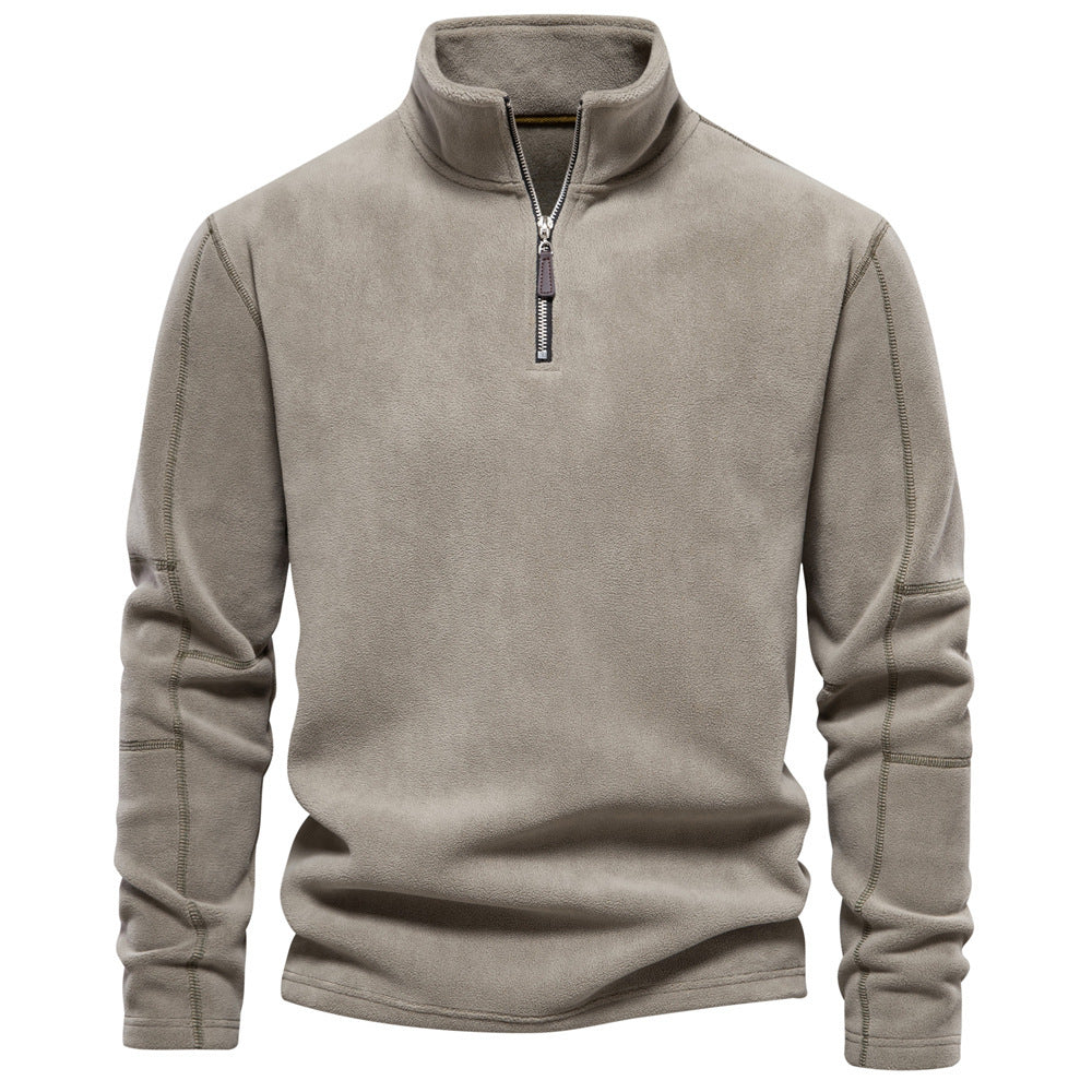 Manor Stand Zip Fleece Pullover