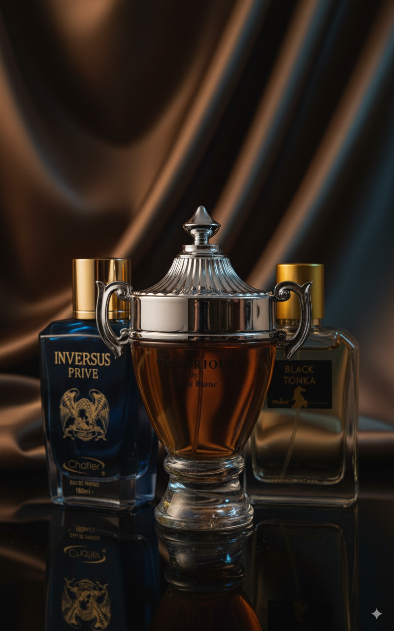 Set de 3 perfumes: Black Tonka, Victorious, Inversus Prive Pour Homme
