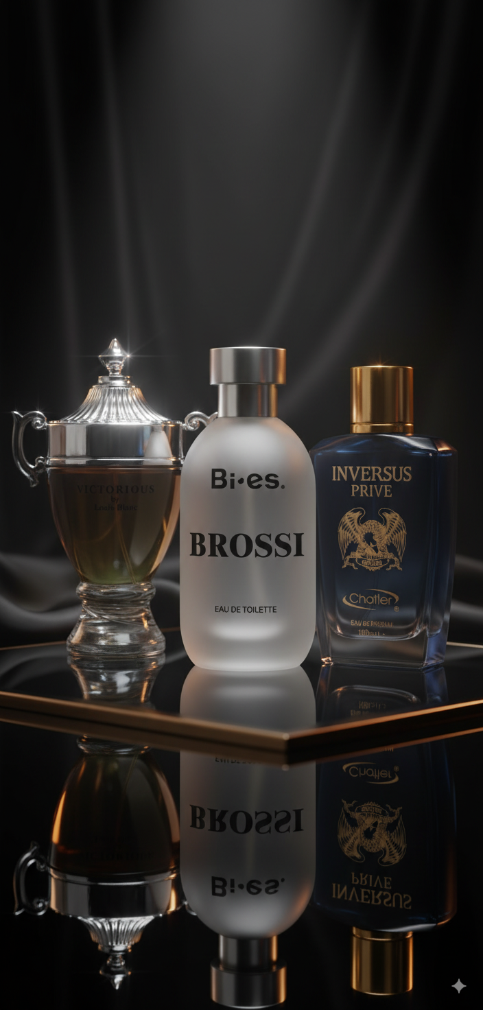 Set de 3 perfumes: Inversus Prive Pour Homme, Brossi Pour Homme, Victorious