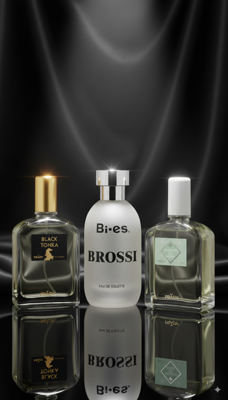 Set de 3 perfumes: Brossi Pour Homme, Black Tonka, Pistachio Ice Cream