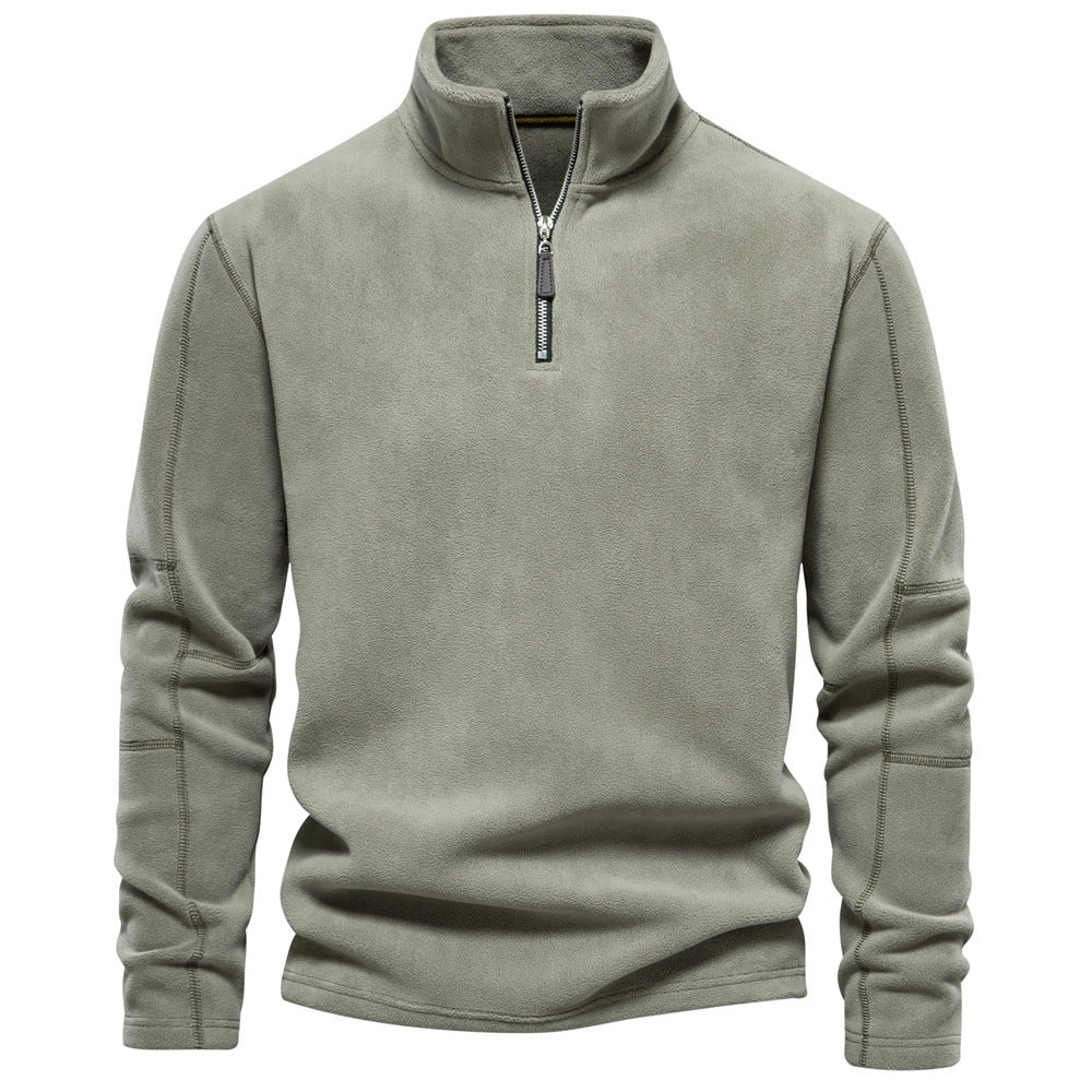 Manor Stand Zip Fleece Pullover