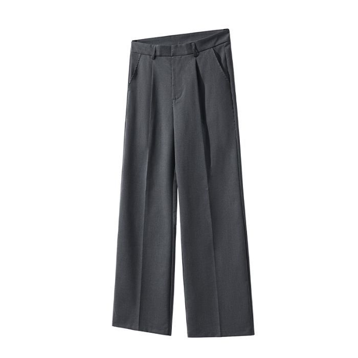 Neutral Row Pleated Casual Suit Pant