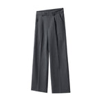 Neutral Row Pleated Casual Suit Pant